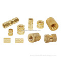 China Dealers Straight Knurling Brass Insert Nut Round Insert Nut for Furniture Threaded Insert for Wood